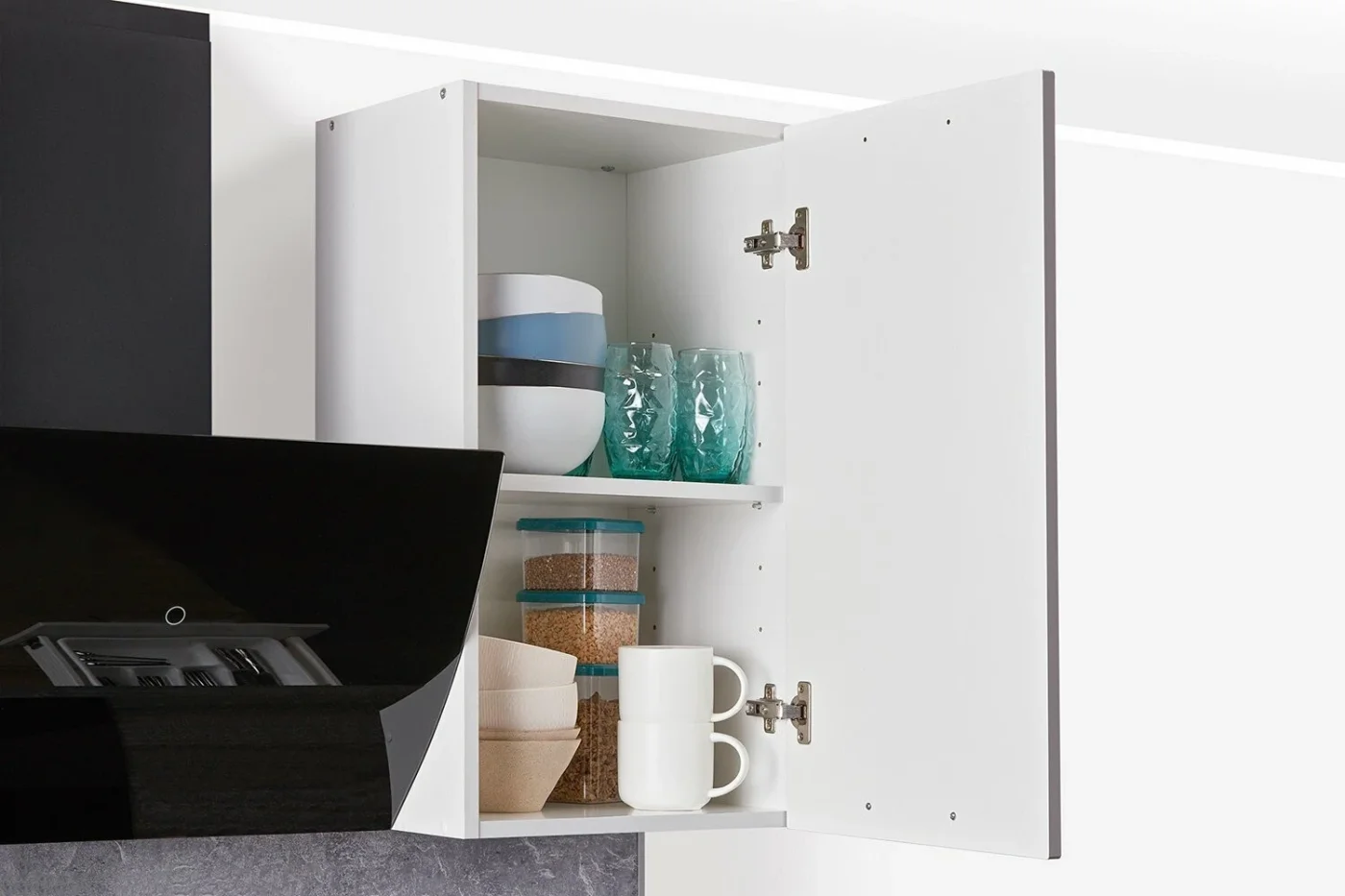 Кухонный гарнитур Hoff Стелла 2,4 м, 240х210х60 см, цвет жемчужно-серый